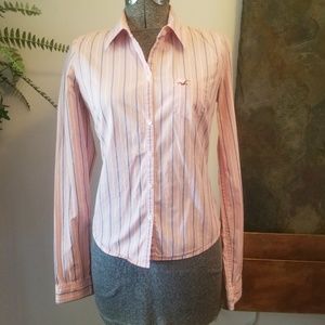 Hollister Fitted Striped Shirt - Sz M